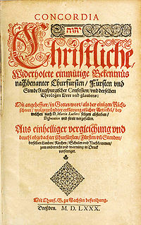 Primera edición del Libro de Concordia